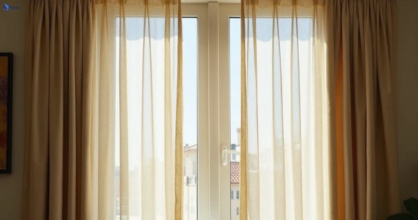 Dull dusty drapes in glenmore-vic before professional cleaning